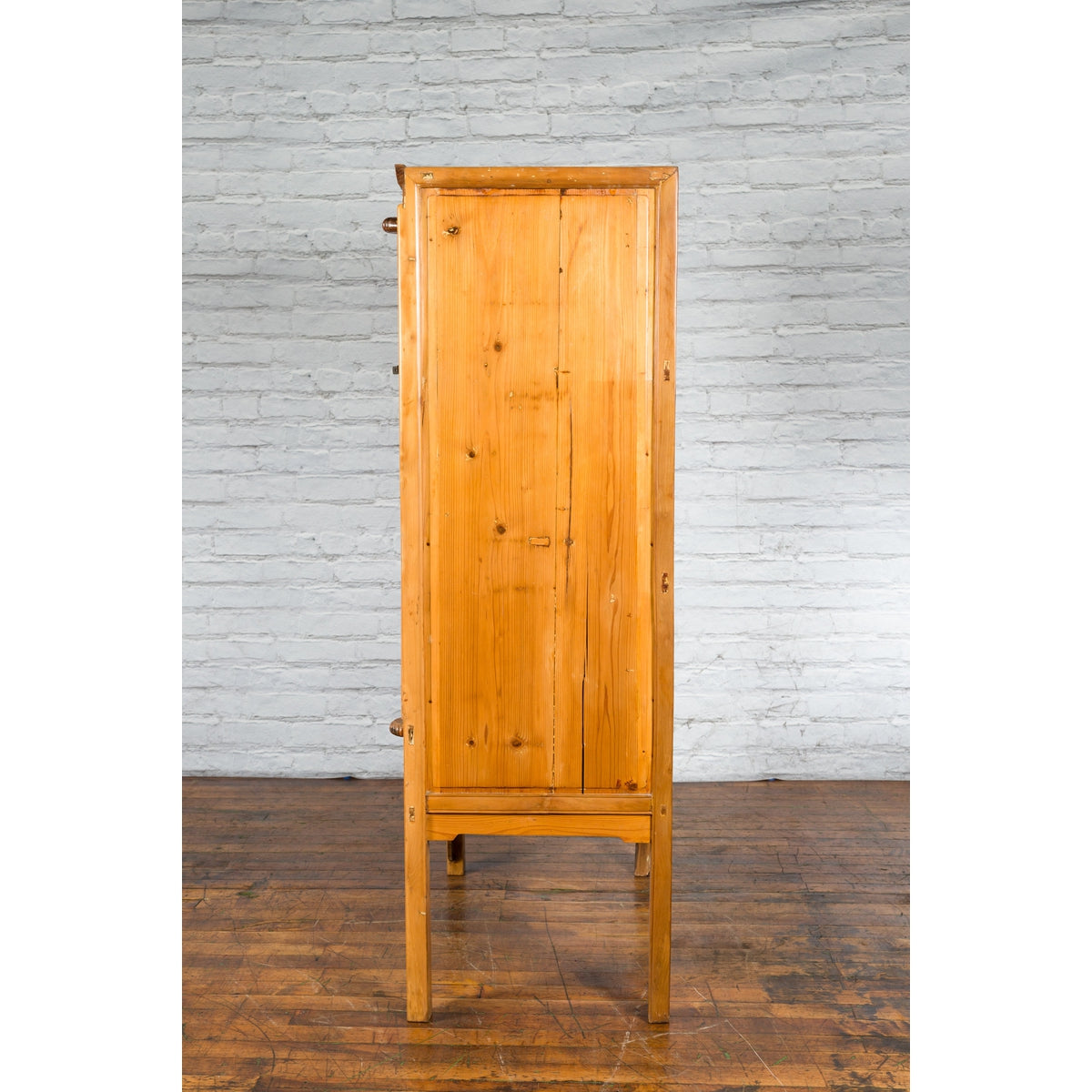 Chinese Qing Dynasty Ningbo Cypress and Rosewood Cabinet with Brass Hardware-17. Asian &amp; Chinese Furniture, Art, Antiques, Vintage Home Décor for sale at FEA Home