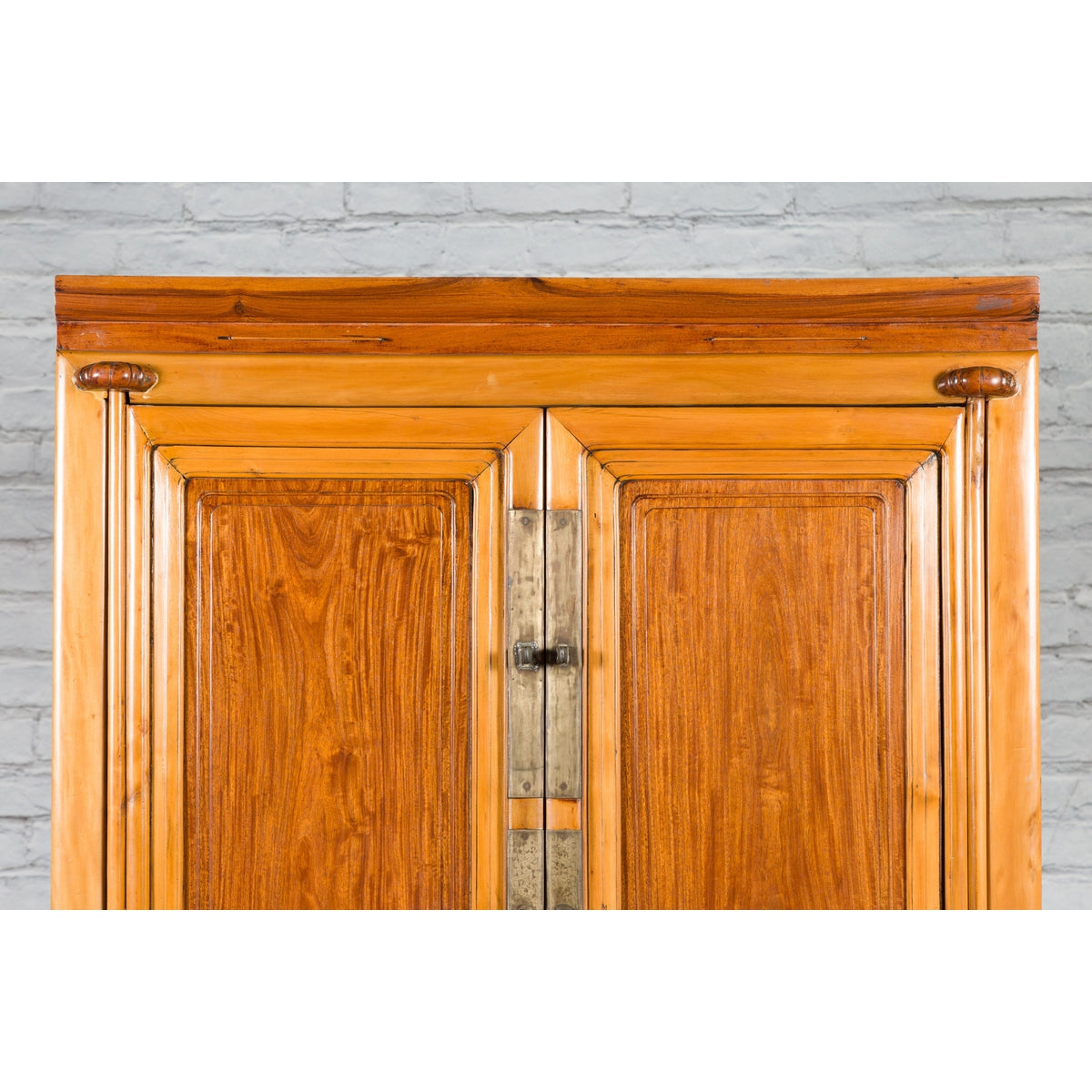 Chinese Qing Dynasty Ningbo Cypress and Rosewood Cabinet with Brass Hardware-4. Asian &amp; Chinese Furniture, Art, Antiques, Vintage Home Décor for sale at FEA Home