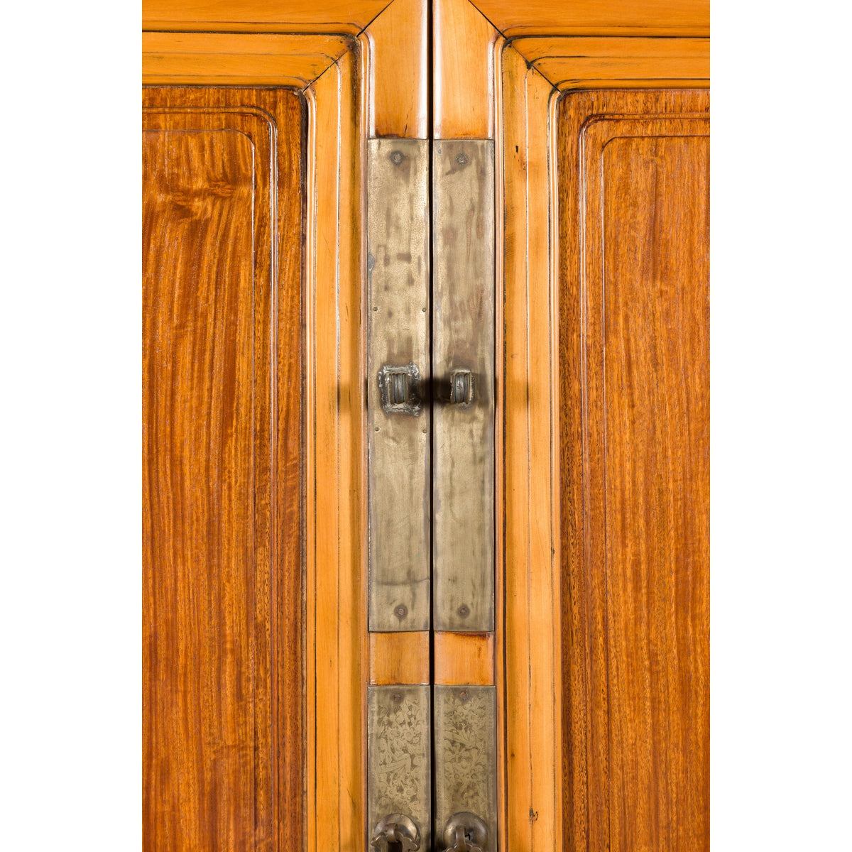 Chinese Qing Dynasty Ningbo Cypress and Rosewood Cabinet with Brass Hardware-7. Asian &amp; Chinese Furniture, Art, Antiques, Vintage Home Décor for sale at FEA Home