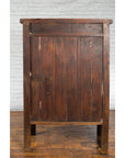 Chinese Red Lacquer Qing Dynasty Cabinet with Faint Hand-Painted Palace Scenes-13. Asian & Chinese Furniture, Art, Antiques, Vintage Home Décor for sale at FEA Home
