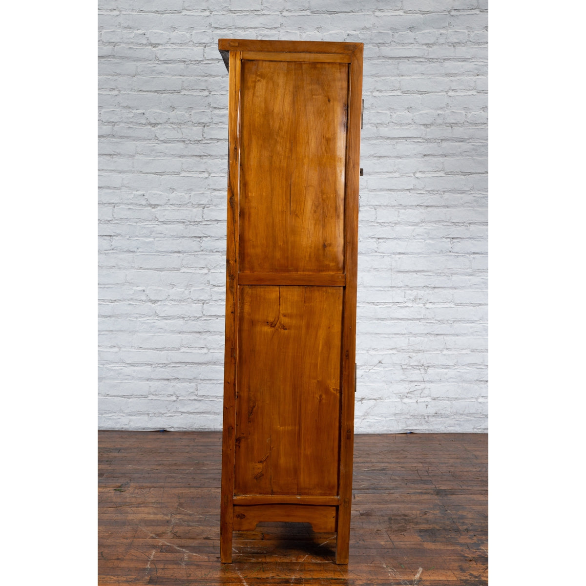 Chinese Qing Dynasty 19th Century Cabinet with Carved Apron and Bronze Hardware-12. Asian &amp; Chinese Furniture, Art, Antiques, Vintage Home Décor for sale at FEA Home