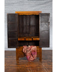 Chinese Qing Dynasty 19th Century Cabinet with Carved Apron and Bronze Hardware-3. Asian & Chinese Furniture, Art, Antiques, Vintage Home Décor for sale at FEA Home