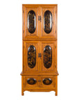 Tall Chinese 19th Century Qing Dynasty Wooden Cabinet with Chinoiserie Panels-1. Asian & Chinese Furniture, Art, Antiques, Vintage Home Décor for sale at FEA Home