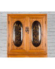 Tall Chinese 19th Century Qing Dynasty Wooden Cabinet with Chinoiserie Panels-3. Asian & Chinese Furniture, Art, Antiques, Vintage Home Décor for sale at FEA Home