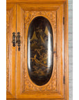 Tall Chinese 19th Century Qing Dynasty Wooden Cabinet with Chinoiserie Panels-7. Asian & Chinese Furniture, Art, Antiques, Vintage Home Décor for sale at FEA Home