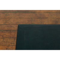 Ming Dynasty Style Coffee Table with Green Lacquer Top and Natural Patina