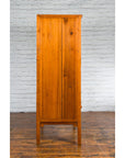Large Chinese Qing Dynasty 19th Century Elmwood Armoire with Medallion Hardware-15. Asian & Chinese Furniture, Art, Antiques, Vintage Home Décor for sale at FEA Home
