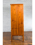 Large Chinese Qing Dynasty 19th Century Elmwood Armoire with Medallion Hardware-17. Asian & Chinese Furniture, Art, Antiques, Vintage Home Décor for sale at FEA Home