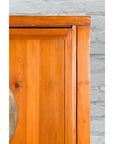 Large Chinese Qing Dynasty 19th Century Elmwood Armoire with Medallion Hardware-8. Asian & Chinese Furniture, Art, Antiques, Vintage Home Décor for sale at FEA Home