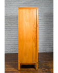 Chinese Qing Dynasty 19th Century Elmwood Cabinet with Carved Apron-13. Asian & Chinese Furniture, Art, Antiques, Vintage Home Décor for sale at FEA Home