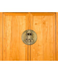 Chinese Qing Dynasty 19th Century Elmwood Cabinet with Carved Apron-6. Asian & Chinese Furniture, Art, Antiques, Vintage Home Décor for sale at FEA Home