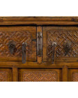 Chinese Qing Dynasty 19th Century Altar Coffer with Carved Geometric Motifs-13. Asian & Chinese Furniture, Art, Antiques, Vintage Home Décor for sale at FEA Home