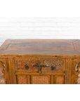 Chinese Qing Dynasty 19th Century Altar Coffer with Carved Geometric Motifs-17. Asian & Chinese Furniture, Art, Antiques, Vintage Home Décor for sale at FEA Home