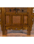 Chinese Qing Dynasty 19th Century Altar Coffer with Carved Geometric Motifs-6. Asian & Chinese Furniture, Art, Antiques, Vintage Home Décor for sale at FEA Home