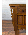Chinese Qing Dynasty 19th Century Altar Coffer with Carved Geometric Motifs-7. Asian & Chinese Furniture, Art, Antiques, Vintage Home Décor for sale at FEA Home