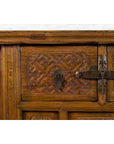 Chinese Qing Dynasty 19th Century Altar Coffer with Carved Geometric Motifs-9. Asian & Chinese Furniture, Art, Antiques, Vintage Home Décor for sale at FEA Home