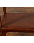Chinese Early 20th Century Wooden Bookcase with Woven Rattan Shelves and Apron-9. Asian & Chinese Furniture, Art, Antiques, Vintage Home Décor for sale at FEA Home