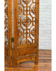 Chinese Early 20th Century Fretwork Four-Panel Screen with Geometric Motifs-13. Asian & Chinese Furniture, Art, Antiques, Vintage Home Décor for sale at FEA Home