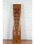 Chinese Early 20th Century Fretwork Four-Panel Screen with Geometric Motifs-16. Asian & Chinese Furniture, Art, Antiques, Vintage Home Décor for sale at FEA Home