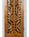 Chinese Early 20th Century Fretwork Four-Panel Screen with Geometric Motifs-18. Asian & Chinese Furniture, Art, Antiques, Vintage Home Décor for sale at FEA Home