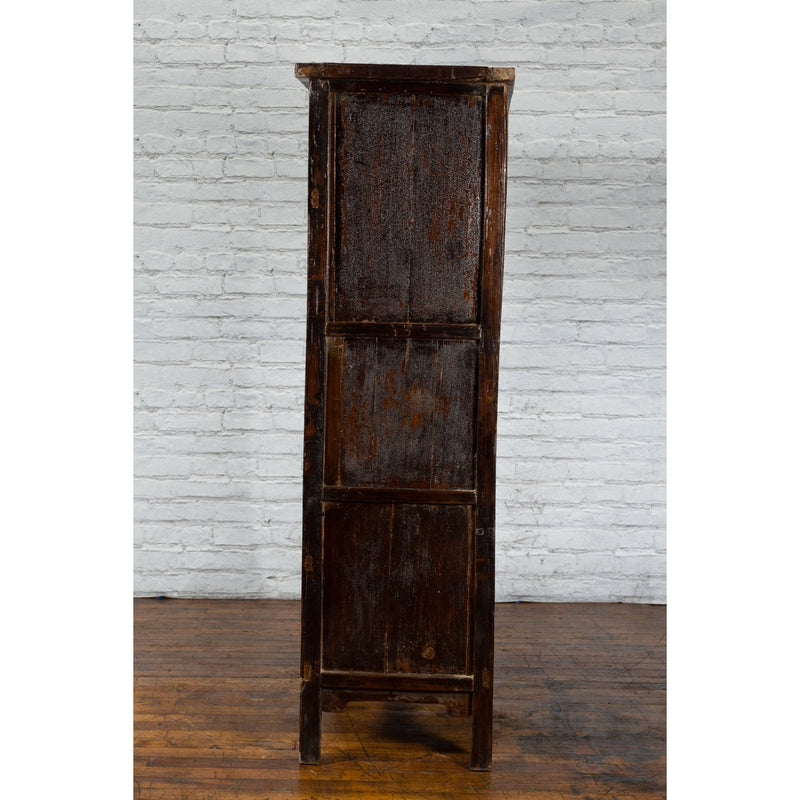 19th Century Chinese Qing Dynasty Armoire Cabinet with 14 Drawers and Two Doors-YN3264-11. Asian & Chinese Furniture, Art, Antiques, Vintage Home Décor for sale at FEA Home
