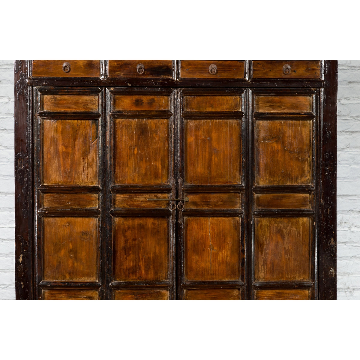 19th Century Chinese Qing Dynasty Armoire Cabinet with 14 Drawers and Two Doors-4. Asian &amp; Chinese Furniture, Art, Antiques, Vintage Home Décor for sale at FEA Home