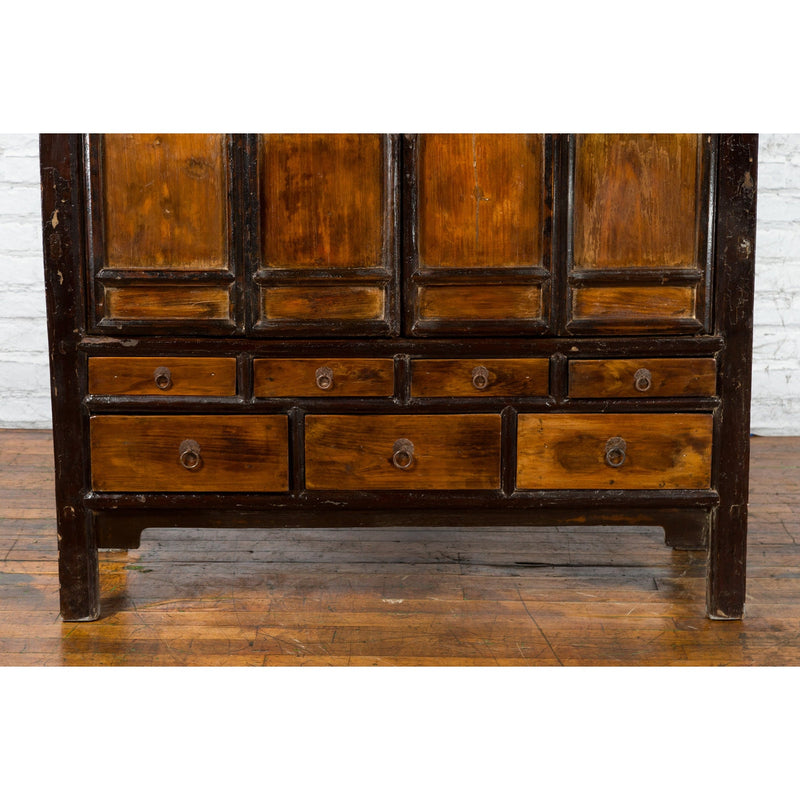 19th Century Chinese Qing Dynasty Armoire Cabinet with 14 Drawers and Two Doors-YN3264-6. Asian & Chinese Furniture, Art, Antiques, Vintage Home Décor for sale at FEA Home