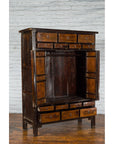 19th Century Chinese Qing Dynasty Armoire Cabinet with 14 Drawers and Two Doors-8. Asian & Chinese Furniture, Art, Antiques, Vintage Home Décor for sale at FEA Home