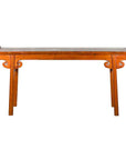 Chinese Qing Dynasty Elmwood Altar Console Table with Cloudy Scroll Motifs-1. Asian & Chinese Furniture, Art, Antiques, Vintage Home Décor for sale at FEA Home