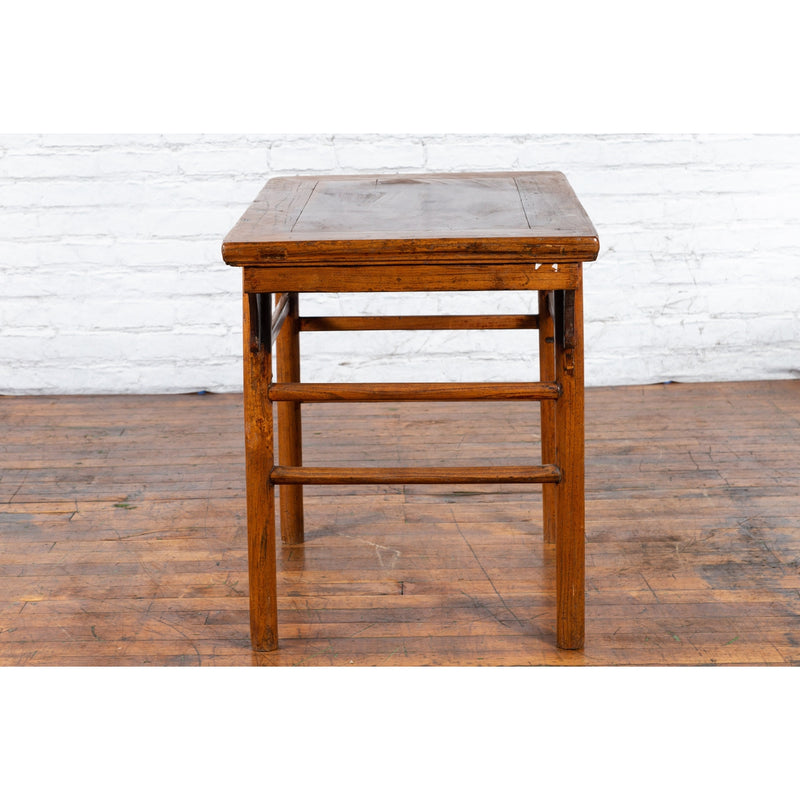 Chinese Qing Dynasty 19th Century Wine Console Table with Carved Apron-YN3278-12. Asian & Chinese Furniture, Art, Antiques, Vintage Home Décor for sale at FEA Home