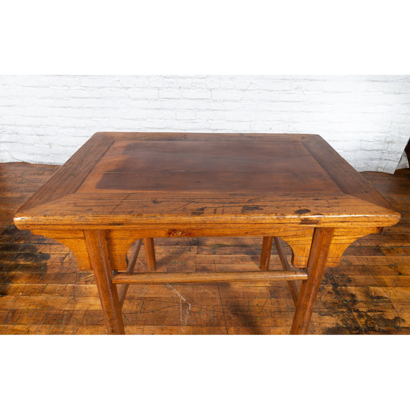 Chinese Qing Dynasty 19th Century Wine Console Table with Carved Apron-YN3278-5. Asian & Chinese Furniture, Art, Antiques, Vintage Home Décor for sale at FEA Home