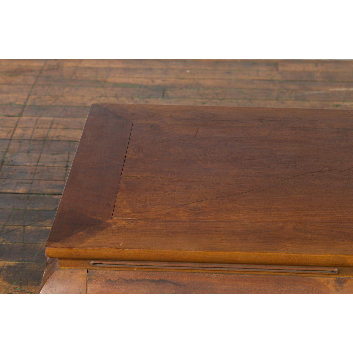 Chinese Qing Dynasty 19th Century Coffee Table with Chow Legs and Carved Apron-14. Asian &amp; Chinese Furniture, Art, Antiques, Vintage Home Décor for sale at FEA Home