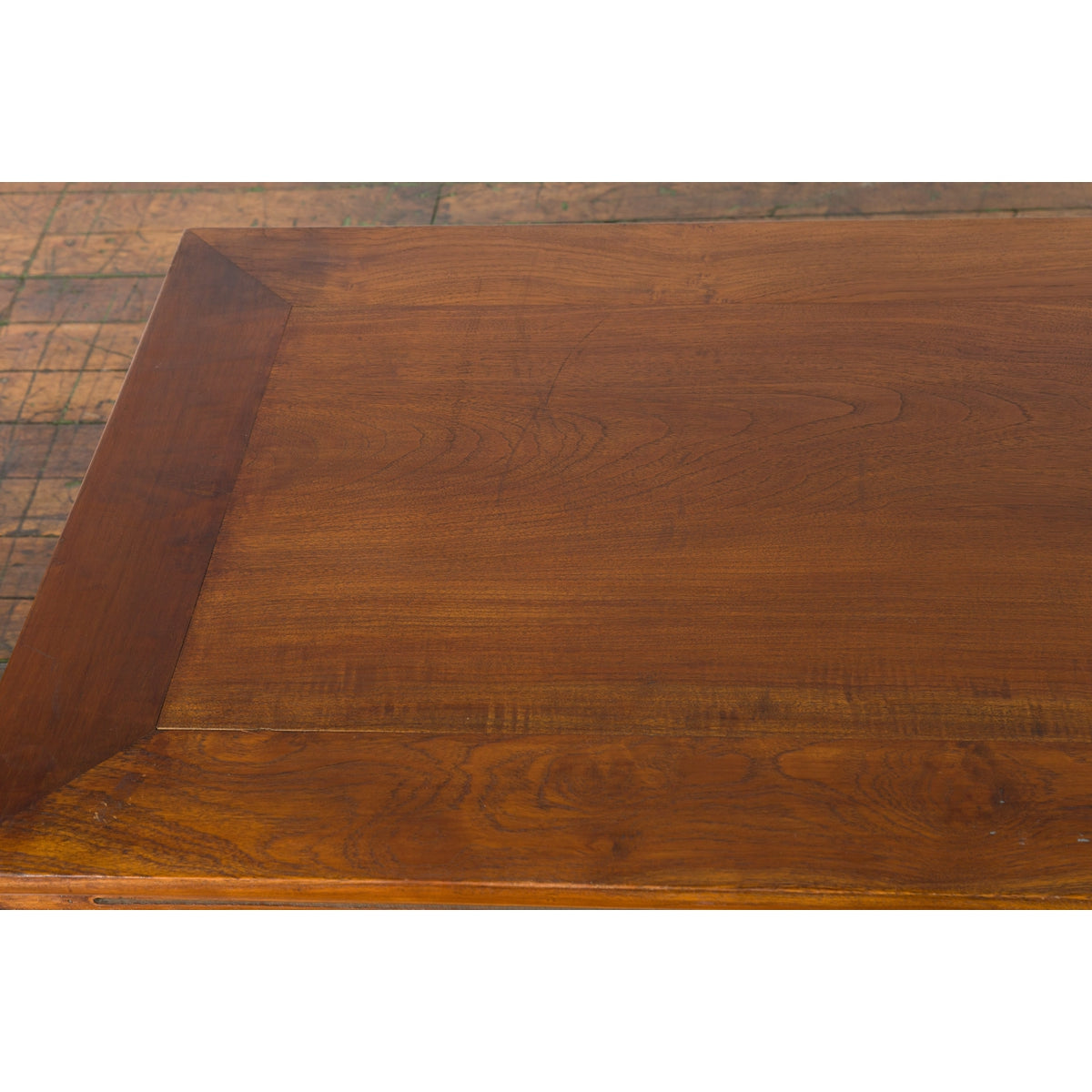 Chinese Qing Dynasty 19th Century Coffee Table with Chow Legs and Carved Apron-19. Asian &amp; Chinese Furniture, Art, Antiques, Vintage Home Décor for sale at FEA Home