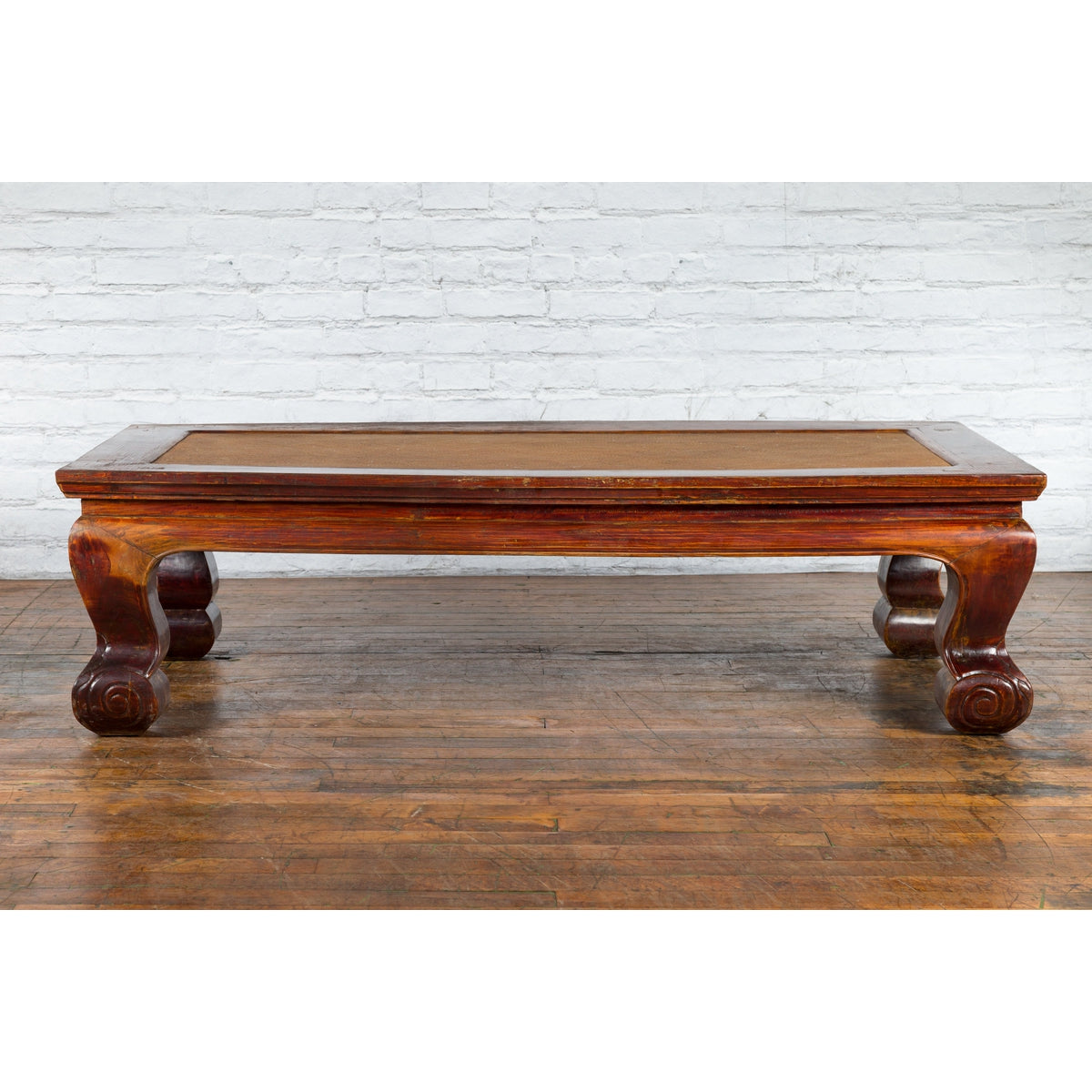 Chinese Qing Dynasty Period 19th Century Elm Coffee Table with Rattan Top-5. Asian &amp; Chinese Furniture, Art, Antiques, Vintage Home Décor for sale at FEA Home