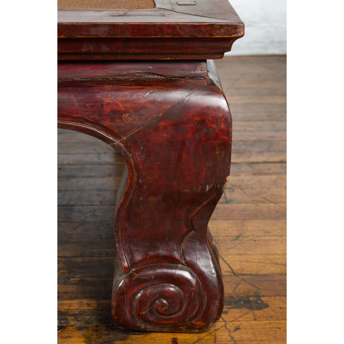 Chinese Qing Dynasty 19th Century Mahogany Stained Coffee Table with Rattan Top-8. Asian &amp; Chinese Furniture, Art, Antiques, Vintage Home Décor for sale at FEA Home