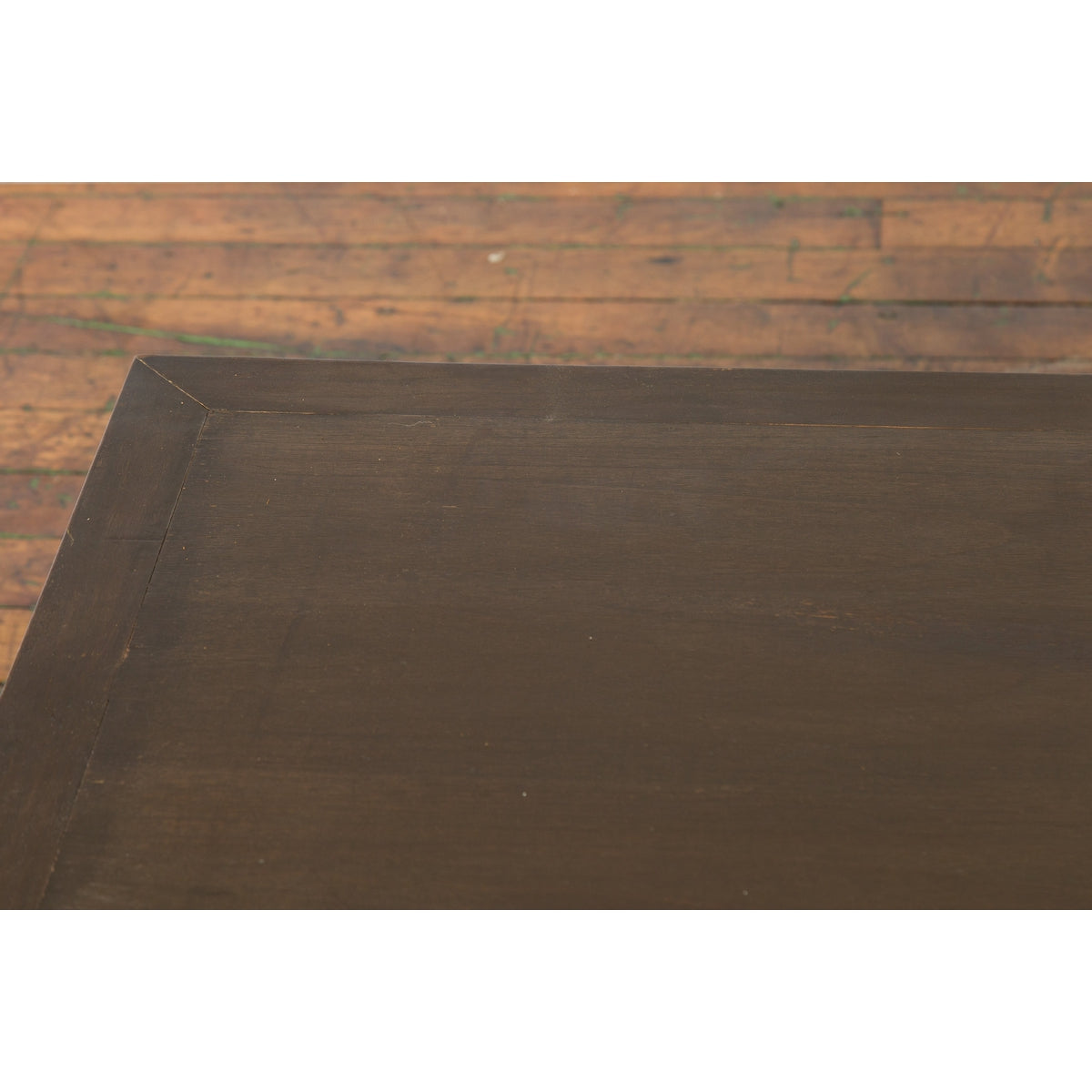 Thai Teak Wood Vintage Coffee Table with Carved Apron and Dark Brown Patina-9. Asian &amp; Chinese Furniture, Art, Antiques, Vintage Home Décor for sale at FEA Home