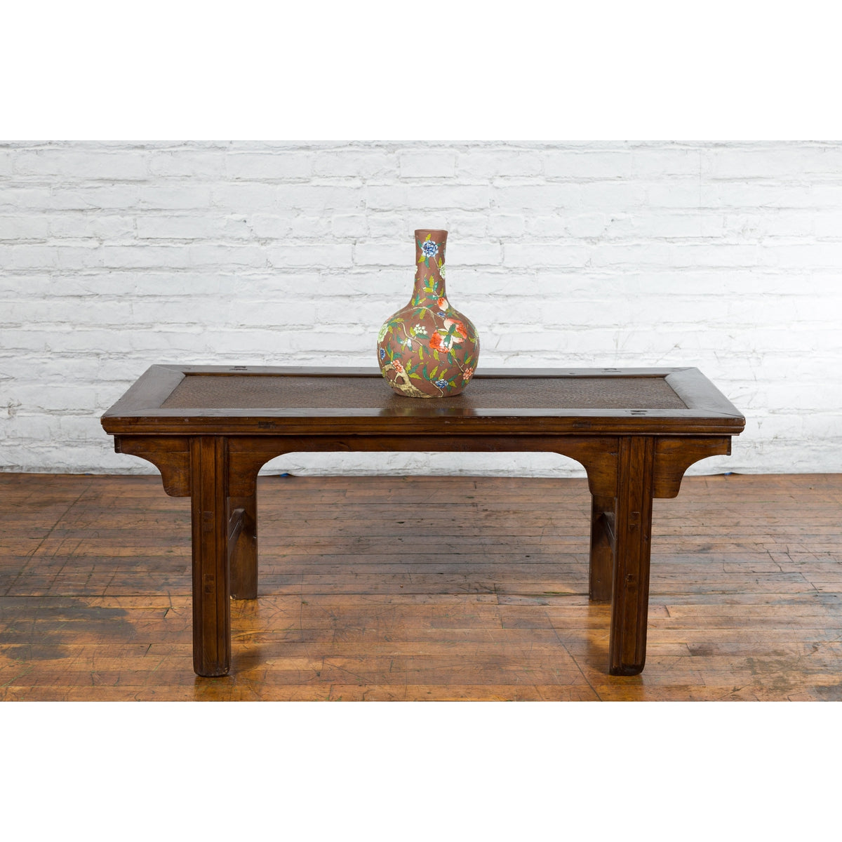 Qing Dynasty 19th Century Low Table or Small Bench with Rattan Insert Top-2. Asian & Chinese Furniture, Art, Antiques, Vintage Home Décor for sale at FEA Home