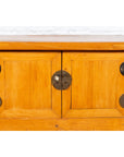 Chinese Antique Elm Wood Sideboard with Carved Spandrels and Bronze Hardware-10. Asian & Chinese Furniture, Art, Antiques, Vintage Home Décor for sale at FEA Home