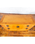 Chinese Antique Elm Wood Sideboard with Carved Spandrels and Bronze Hardware-5. Asian & Chinese Furniture, Art, Antiques, Vintage Home Décor for sale at FEA Home