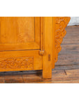 Chinese Early 20th Century Elm Sideboard with Carved Spandrels and Apron-12. Asian & Chinese Furniture, Art, Antiques, Vintage Home Décor for sale at FEA Home