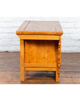 Chinese Early 20th Century Elm Sideboard with Carved Spandrels and Apron-17. Asian & Chinese Furniture, Art, Antiques, Vintage Home Décor for sale at FEA Home