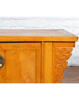 Chinese Early 20th Century Elm Sideboard with Carved Spandrels and Apron-8. Asian & Chinese Furniture, Art, Antiques, Vintage Home Décor for sale at FEA Home