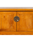 Chinese Early 20th Century Elm Sideboard with Carved Spandrels and Apron-9. Asian & Chinese Furniture, Art, Antiques, Vintage Home Décor for sale at FEA Home