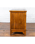 Chinese Early 20th Century Elmwood Side Chest with Bronze Medallion Hardware-12. Asian & Chinese Furniture, Art, Antiques, Vintage Home Décor for sale at FEA Home