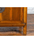 Chinese Early 20th Century Elmwood Side Chest with Bronze Medallion Hardware-6. Asian & Chinese Furniture, Art, Antiques, Vintage Home Décor for sale at FEA Home