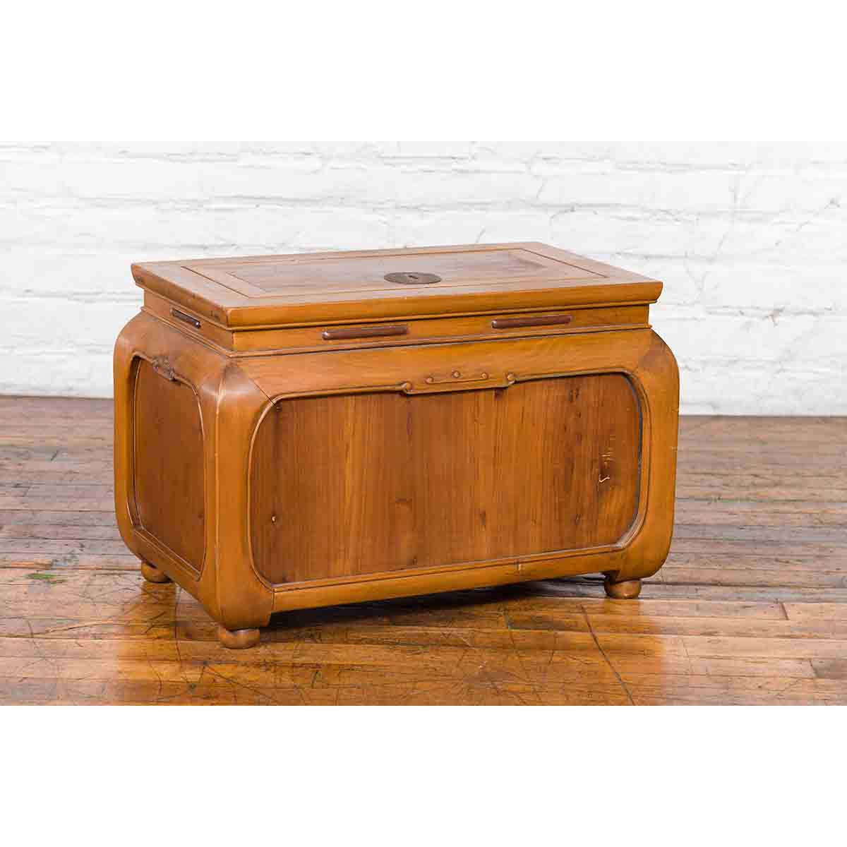 Chinese Qing Dynasty 19th Century Wooden Coffee Table with Chow Style Legs-2. Asian & Chinese Furniture, Art, Antiques, Vintage Home Décor for sale at FEA Home