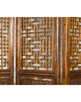 Set of Four Qing Dynasty Elmwood Open Fretwork Panels with Delicate Carvings-4. Asian & Chinese Furniture, Art, Antiques, Vintage Home Décor for sale at FEA Home