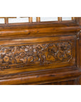 Set of Four Qing Dynasty Elmwood Open Fretwork Panels with Delicate Carvings-9. Asian & Chinese Furniture, Art, Antiques, Vintage Home Décor for sale at FEA Home