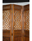 Set of Four Qing Dynasty Elmwood Open Fretwork Panels with Delicate Carvings-5. Asian & Chinese Furniture, Art, Antiques, Vintage Home Décor for sale at FEA Home