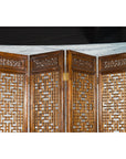 Set of Four Qing Dynasty Elmwood Open Fretwork Panels with Delicate Carvings-12. Asian & Chinese Furniture, Art, Antiques, Vintage Home Décor for sale at FEA Home